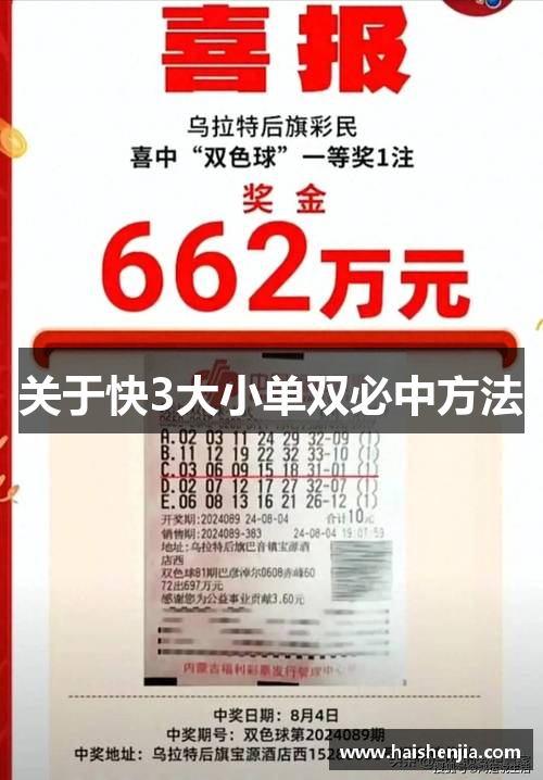 关于快3大小单双必中方法